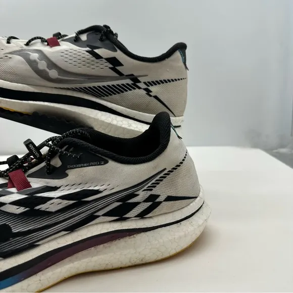 Saucony Endorphin Pro 2 Mens 13 Checkered Running Shoes Sneakers Gym S20687-40