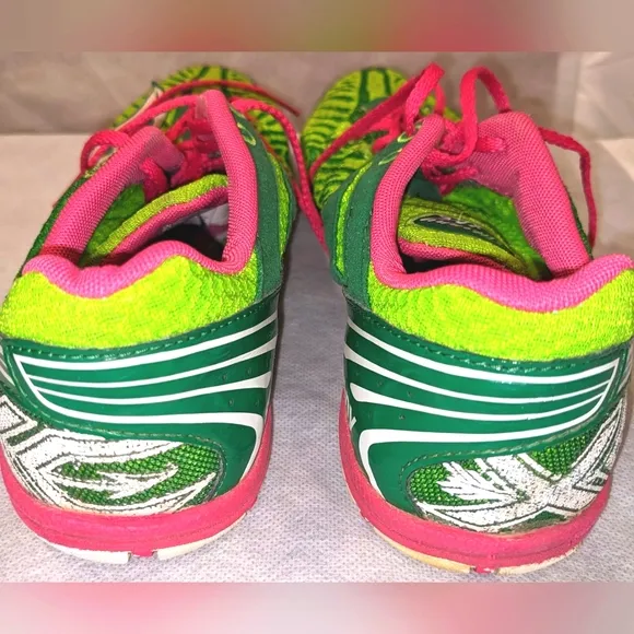 Saucony Kilkenny XC5 Women's Green and Pink Cross-Country Racing Shoes