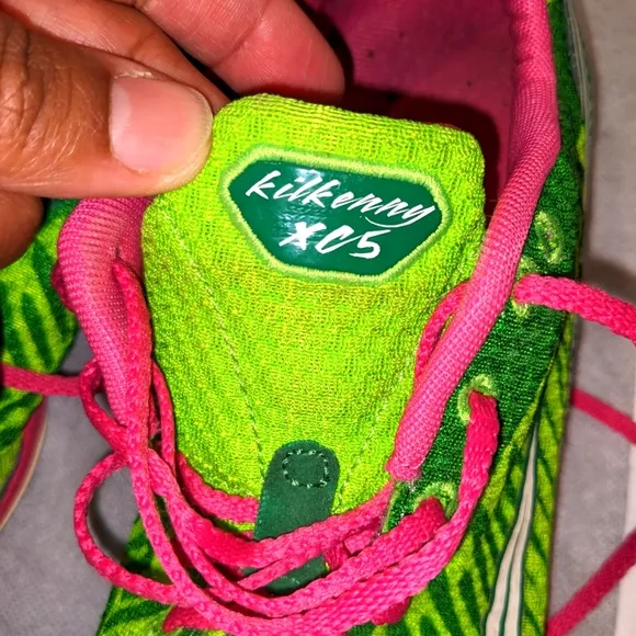 Saucony Kilkenny XC5 Women's Green and Pink Cross-Country Racing Shoes