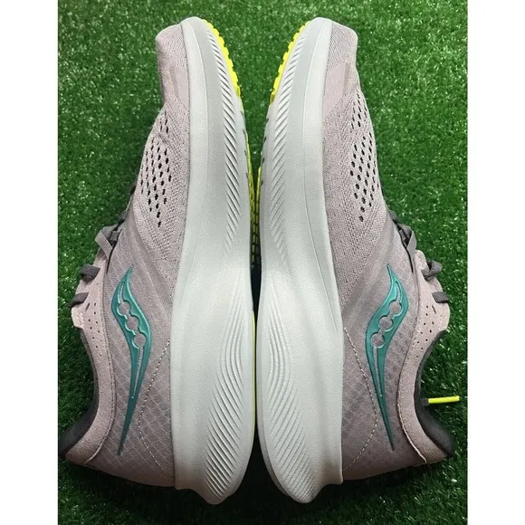 Saucony Running Gym Shoes Ride 16 Gray Palm S20830 Mens 9 Worn Once Fast Ship