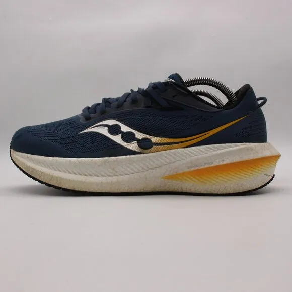 Saucony Triumph 21 Men's 9.5 Shoes Blue Running Walking Sneaker Gym S20881-91