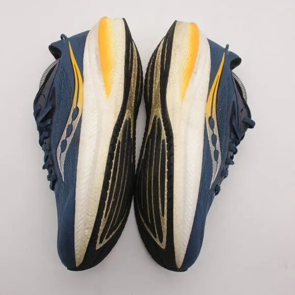 Saucony Triumph 21 Men's 9.5 Shoes Blue Running Walking Sneaker Gym S20881-91