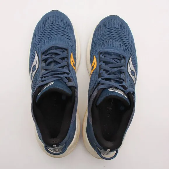 Saucony Triumph 21 Men's 9.5 Shoes Blue Running Walking Sneaker Gym S20881-91