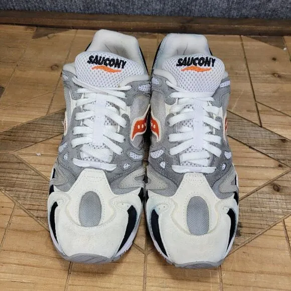 Saucony Azura 2000 Men's 8 S70491 3 Grey Orange Black Running Athletic Shoes