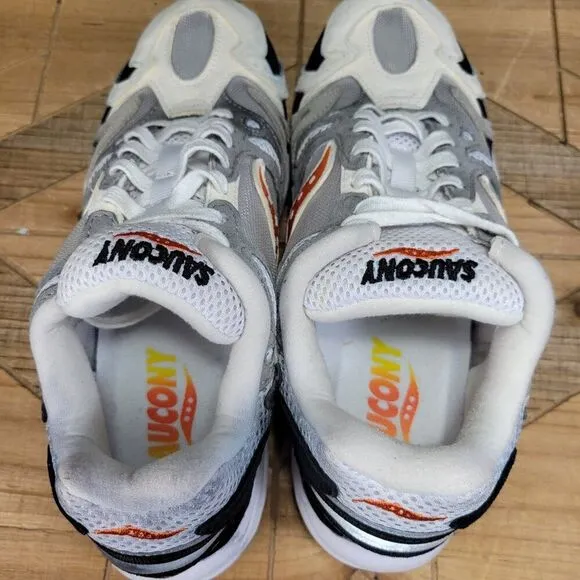 Saucony Azura 2000 Men's 8 S70491 3 Grey Orange Black Running Athletic Shoes