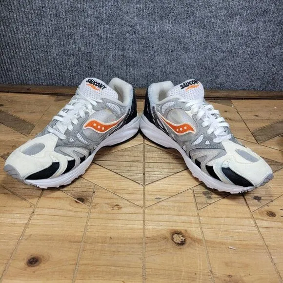 Saucony Azura 2000 Men's 8 S70491 3 Grey Orange Black Running Athletic Shoes