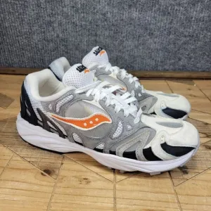 Saucony Azura 2000 Men's 8 S70491 3 Grey Orange Black Running Athletic Shoes