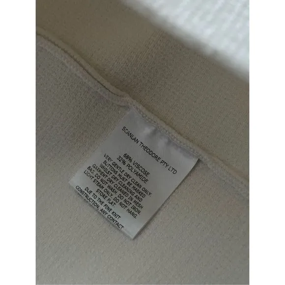 SCANLAN THEODORE CREPE KNIT DRESS SIZE XS