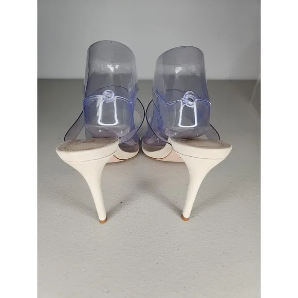 Schutz Ariella Nude / Beige Color Heels Pumps Sandals Womens Size 9.5B EUC