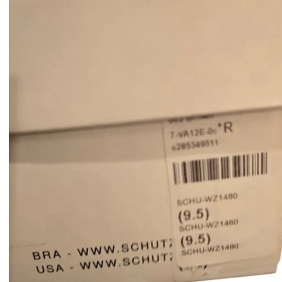 Schutz Cady Pump in Spotted Brown Leather EUC Size 9.5