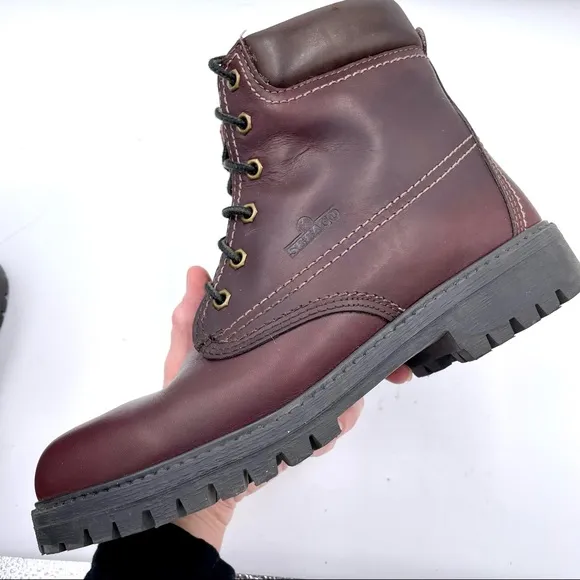 Sebago Drysides Burgundy Brown Waterproof Combat Boot 10