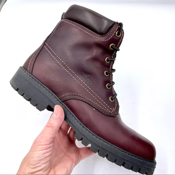 Sebago Drysides Burgundy Brown Waterproof Combat Boot 10