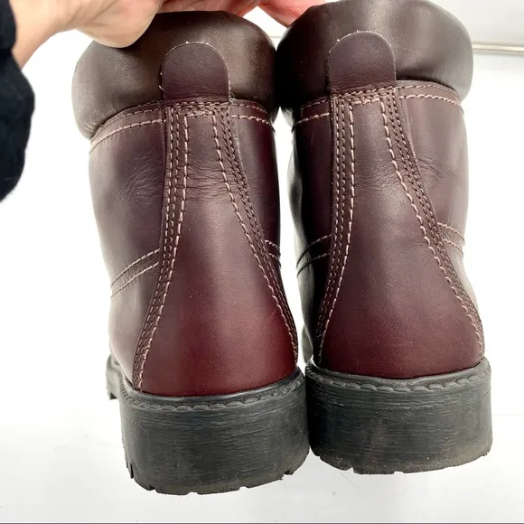 Sebago Drysides Burgundy Brown Waterproof Combat Boot 10