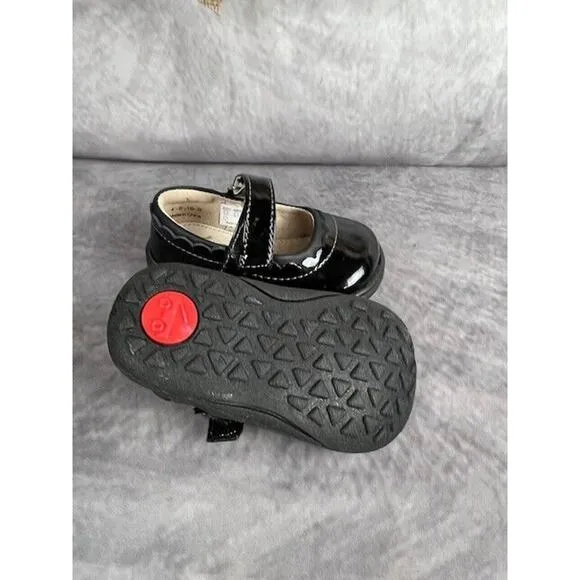 See Kai Run Shoes Black Patent Leather Jane II Girls 4