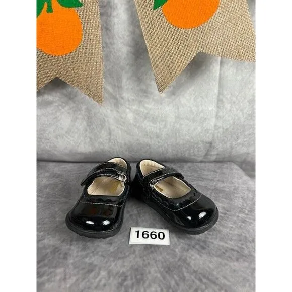 See Kai Run Shoes Black Patent Leather Jane II Girls 4