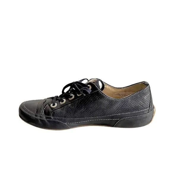 SEMLER SELECT Germany Blue Leather Lace Up Casual Sneaker Walking Shoes 6.5