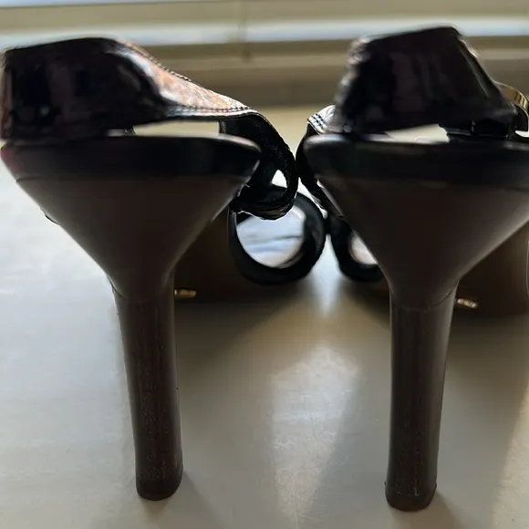 Sergio Rossi Patent Leather Shoes. Black. Size 8.