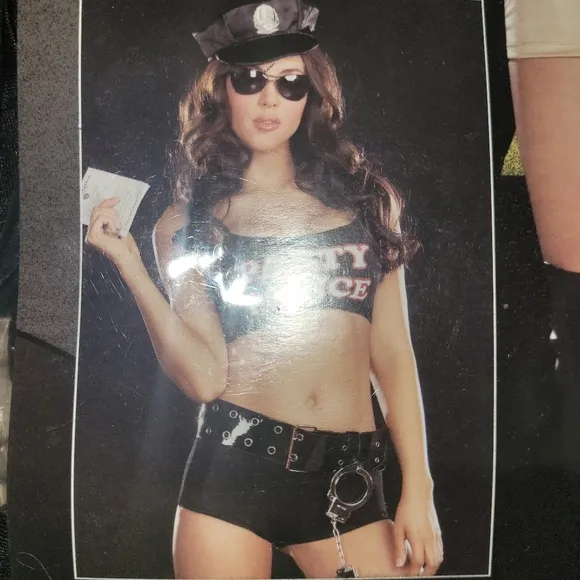 Sexy Party Police Convertible Halloween Costume Cosplay Roleplay