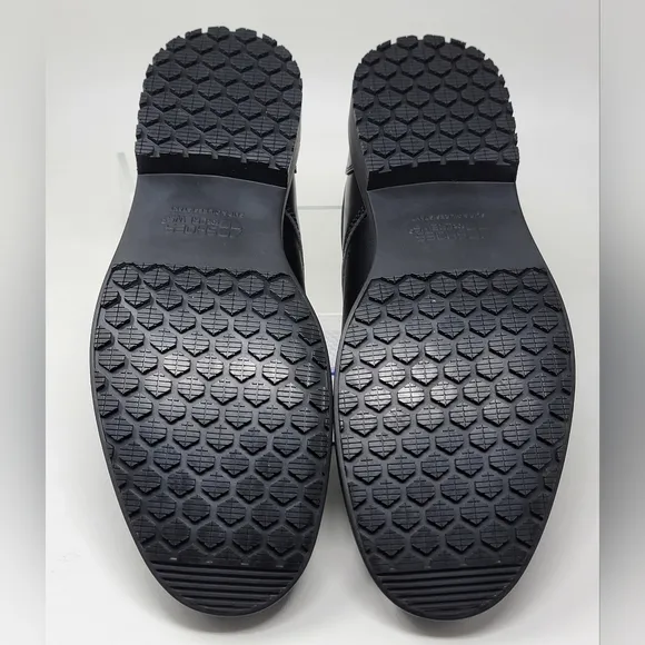 Shoes for Crews Men's Cambridge Slip Resistant Shoes Size 10.5 Wide Black 6006W