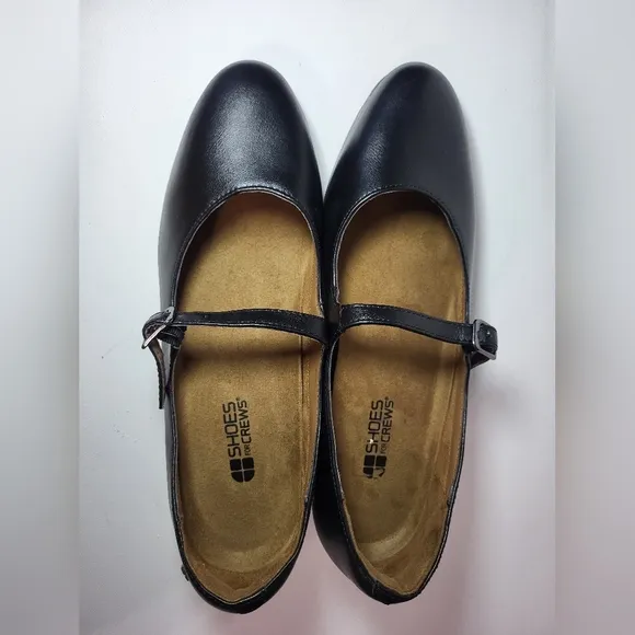 Shoes For Crews Vita Women's Black Mary Jane Dress Shoes Style #58565 Size 9