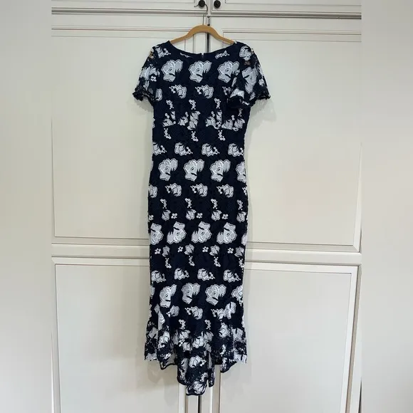 SHOSHANNABlossom Floral Lace High-low Midi Dress