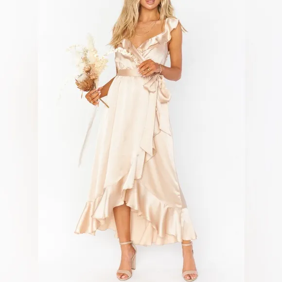 Show Me Your Mumu Samantha Ruffle Wrap Dress size medium