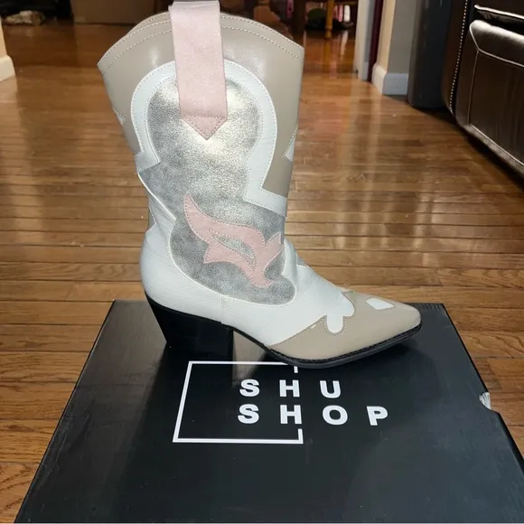 ShuShop Zizi Western Boots 710 Gold Multi Women’s Size 6.5