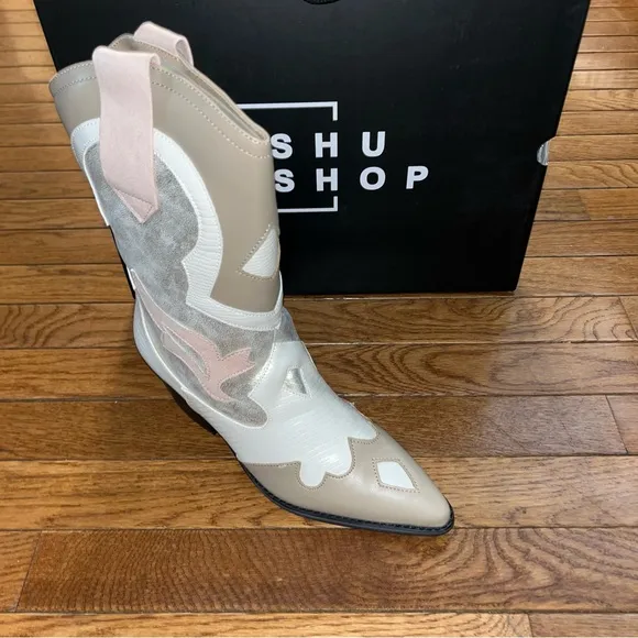 ShuShop Zizi Western Boots 710 Gold Multi Women’s Size 6.5