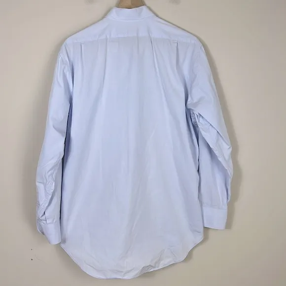 Sid Mashburn Spread Collar Dress Shirt Button Down Slim Size 34 / 17