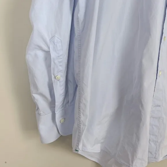 Sid Mashburn Spread Collar Dress Shirt Button Down Slim Size 34 / 17
