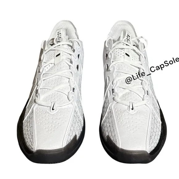 Size 10 Nike Air Zoom GT Cut 3 White Black Basketball Shoes DV2913-102 Mens