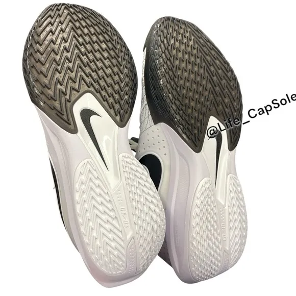Size 10 Nike Air Zoom GT Cut 3 White Black Basketball Shoes DV2913-102 Mens