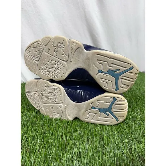 Size 9.5 - Air Jordan 9 Retro UNC Patent Blue white fire