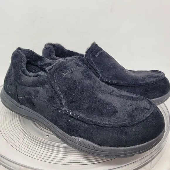Skechers Expected X Larmen Slippers Shoes Men 12 Relaxed Fit Black Slip On 66445
