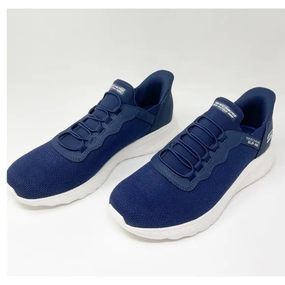 Skechers Hands Free Slip-Ins Navy Bobs Sport Squad Chaos Tennis Shoes Size 10