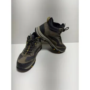 Skechers Hiking Outdoor Waterproof Boots 65672 Leather Gray Lace Up Sz 9.5
