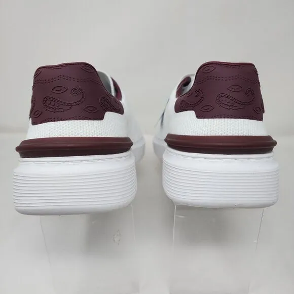 Skechers Mark Nason Shoes Mens 11.5 White Knit Logo Casual Sneakers Lace Up Gym