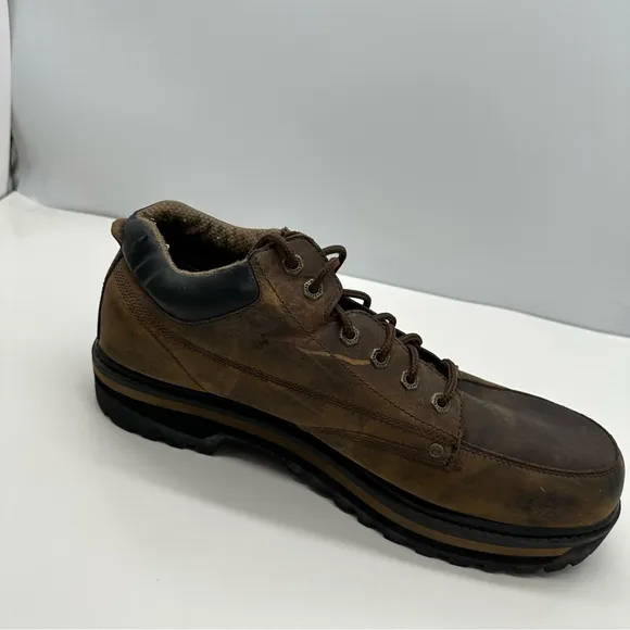 Skechers Mens 16 Mariner Utility Boot 4470EW Leather Chunky Low Y2K Work Shoes