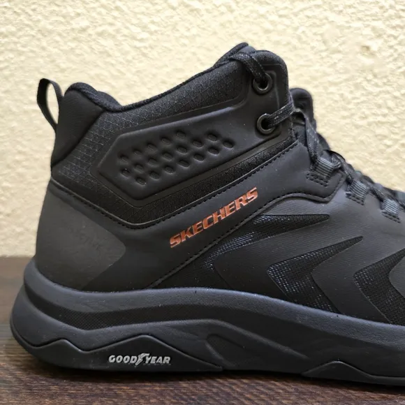 Skechers Men's Comp Toe Work Shoes Speed Flex Trekker Black NWT Size 11.5
