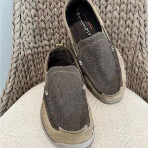 🍍Skechers Men's Relaxed Fit Slip-On Shoes - Brown