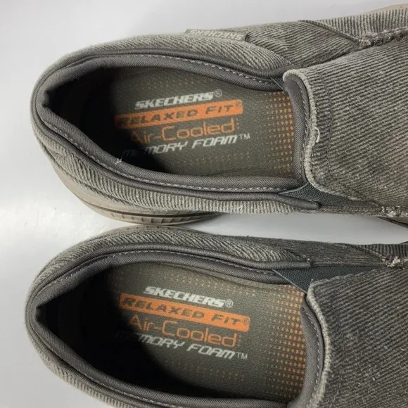 Skechers relaxed fit Creston slip on shoes charcoal gray size 9