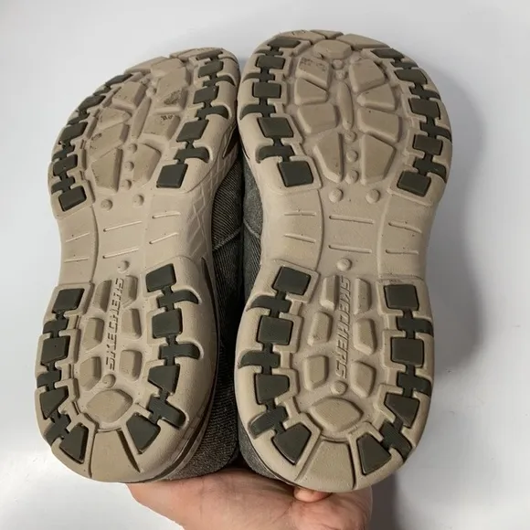 Skechers relaxed fit Creston slip on shoes charcoal gray size 9
