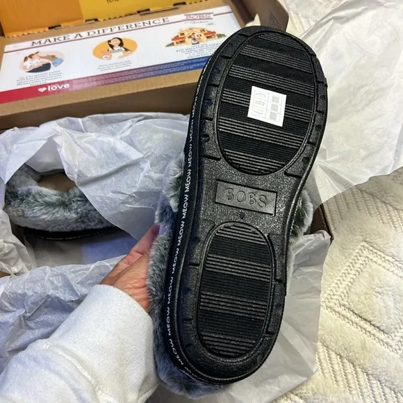 Skechers Slip-ins: BOBS Too Cozy - Meow PJ's - Slippers