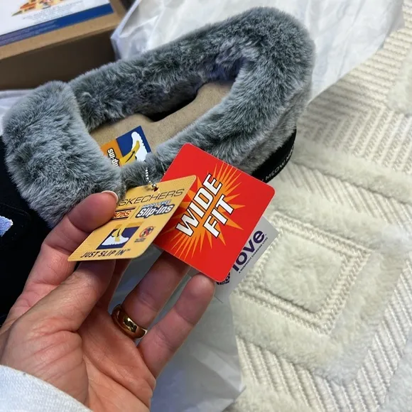 Skechers Slip-ins: BOBS Too Cozy - Meow PJ's - Slippers