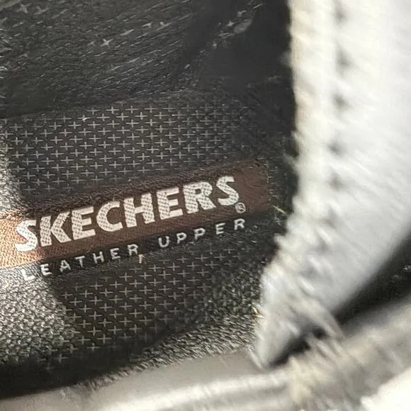 Skechers Tom Cats Black Leather Y2K Chunky Platform Shoes 6618 Men Size 7