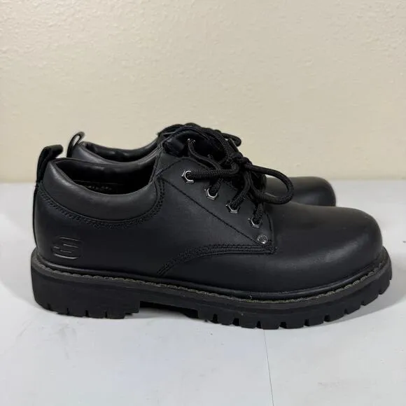 Skechers Tom Cats Black Leather Y2K Chunky Platform Shoes 6618 Men Size 7