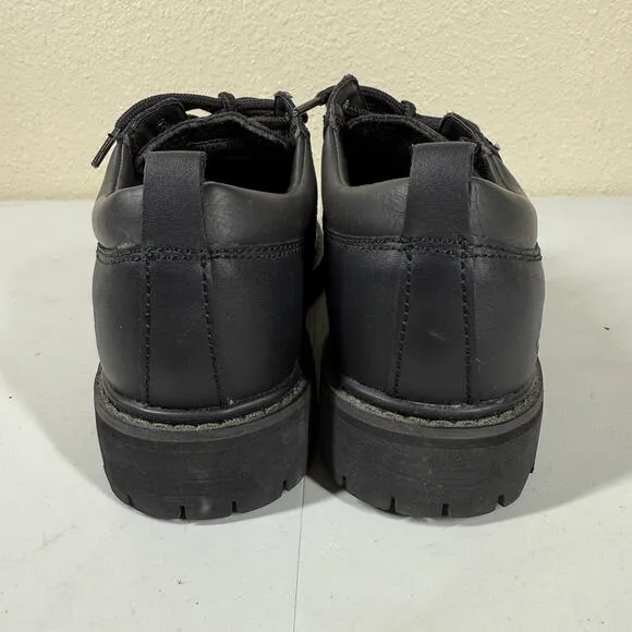 Skechers Tom Cats Black Leather Y2K Chunky Platform Shoes 6618 Men Size 7