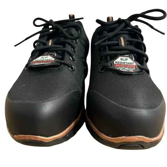 SKECHERS Womens 6.5 Work Shoe Sure Track Chiton Alloy Safety Toe Slip Resistant