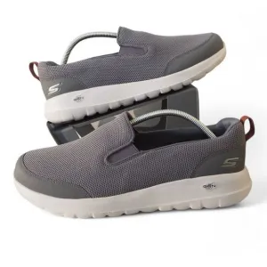 Skechers GOwalk Max Clinched Slip-on Comfort Shoes Grey 216010WW Men's 11WW