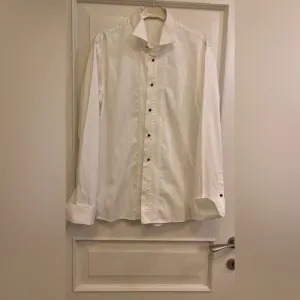 Slim Fit White Cotton Dress Shirt